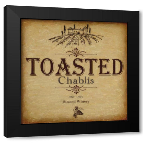 TOASTED Black Modern Wood Framed Art Print by Greene, Taylor
