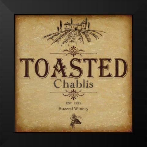 TOASTED Black Modern Wood Framed Art Print by Greene, Taylor