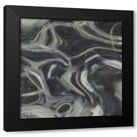 ROIL I Black Modern Wood Framed Art Print with Double Matting by Greene, Taylor