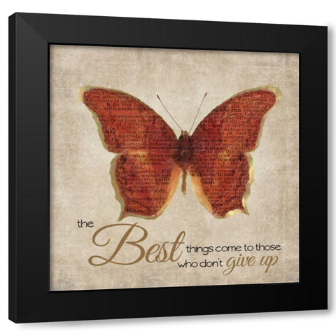 The Best Things Black Modern Wood Framed Art Print by Greene, Taylor