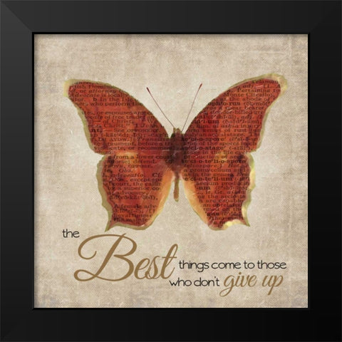 The Best Things Black Modern Wood Framed Art Print by Greene, Taylor