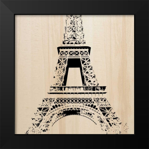 Paris Black Modern Wood Framed Art Print by Greene, Taylor