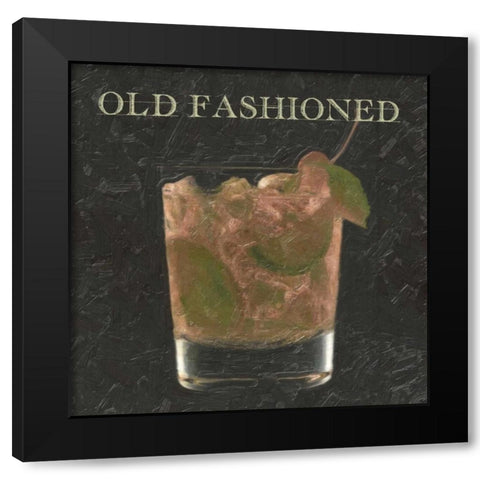 OLD FASHIONED BLK Black Modern Wood Framed Art Print with Double Matting by Greene, Taylor