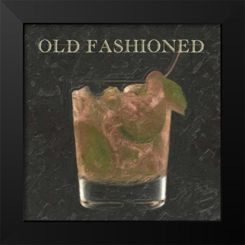 OLD FASHIONED BLK Black Modern Wood Framed Art Print by Greene, Taylor