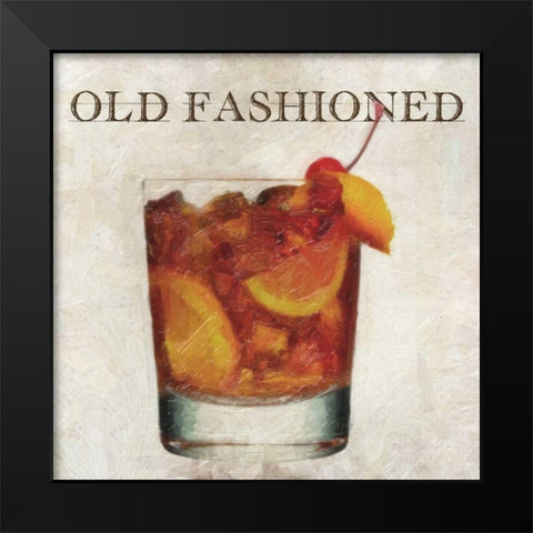 OLD FASHIONED Black Modern Wood Framed Art Print by Greene, Taylor