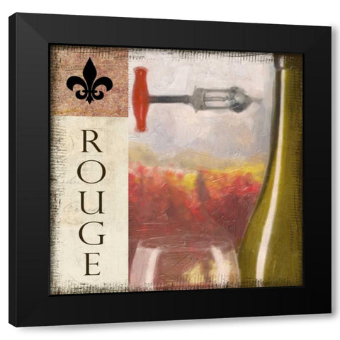 ROUGE VINEYARD  Black Modern Wood Framed Art Print with Double Matting by Greene, Taylor