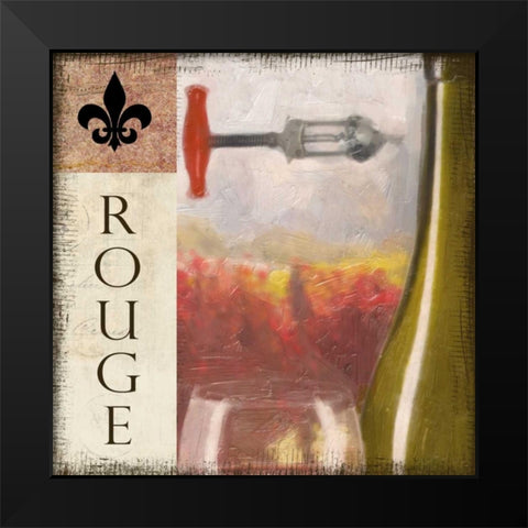 ROUGE VINEYARD  Black Modern Wood Framed Art Print by Greene, Taylor