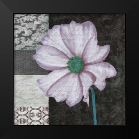 Choqua Floral III Black Modern Wood Framed Art Print by Greene, Taylor