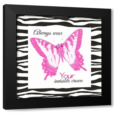 Invisible Crown Black Modern Wood Framed Art Print with Double Matting by Greene, Taylor