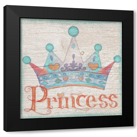 Princess Black Modern Wood Framed Art Print with Double Matting by Greene, Taylor