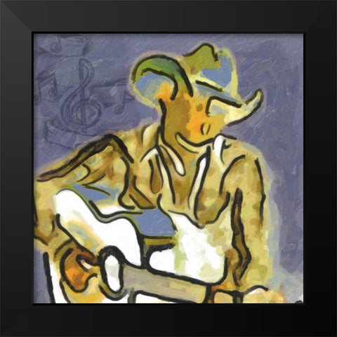 Tennesse Blues Black Modern Wood Framed Art Print by Greene, Taylor