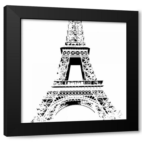Nutral Paris Black Modern Wood Framed Art Print with Double Matting by Greene, Taylor