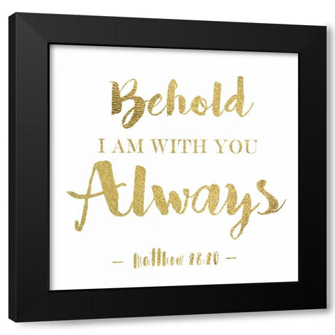Behold Black Modern Wood Framed Art Print with Double Matting by Greene, Taylor