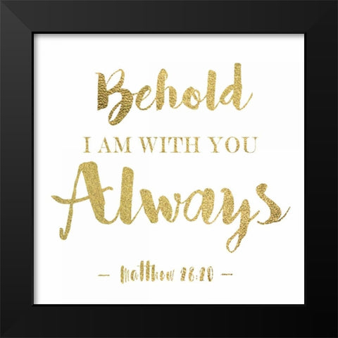 Behold Black Modern Wood Framed Art Print by Greene, Taylor