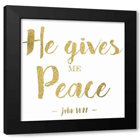 He Gives Black Modern Wood Framed Art Print by Greene, Taylor