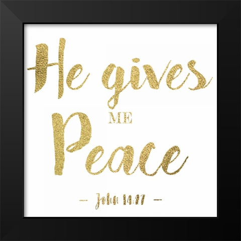 He Gives Black Modern Wood Framed Art Print by Greene, Taylor