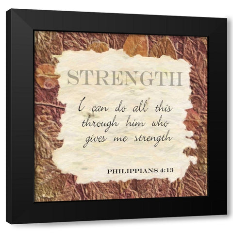 Strength ver B Black Modern Wood Framed Art Print by Greene, Taylor