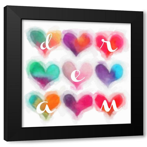 Heart Dream Black Modern Wood Framed Art Print by Greene, Taylor