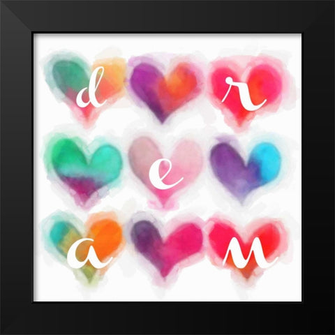Heart Dream Black Modern Wood Framed Art Print by Greene, Taylor