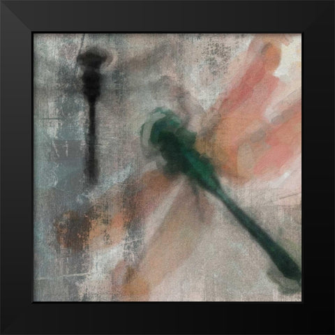 Dragons Fly 2 Black Modern Wood Framed Art Print by Greene, Taylor