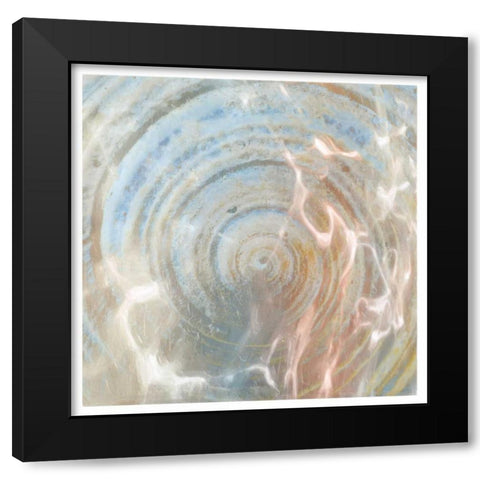 Shell Abstract 2 Black Modern Wood Framed Art Print with Double Matting by Greene, Taylor
