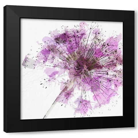 Modern Lilac II Black Modern Wood Framed Art Print with Double Matting by Greene, Taylor