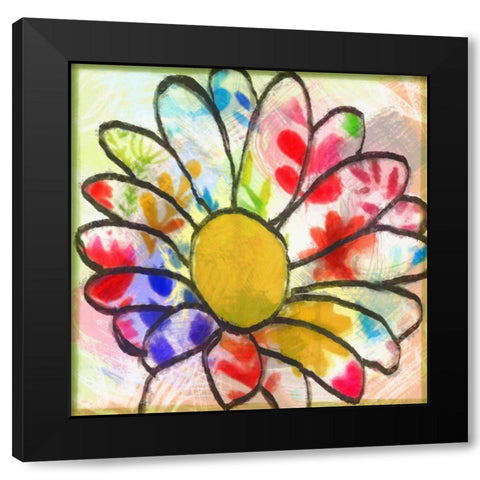 Daisy Show II Black Modern Wood Framed Art Print with Double Matting by Greene, Taylor