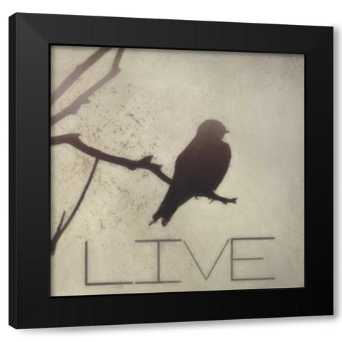 Live Silhouette Black Modern Wood Framed Art Print with Double Matting by Greene, Taylor