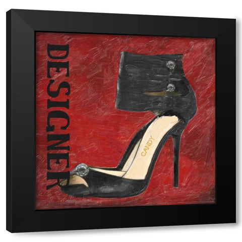 Designer Candy Black Modern Wood Framed Art Print by Greene, Taylor