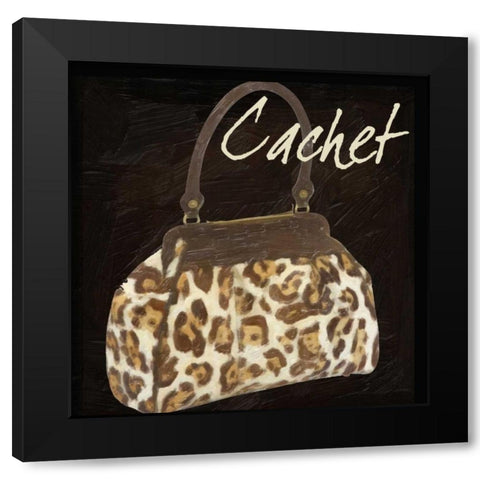 Cachet Skin Black Modern Wood Framed Art Print by Greene, Taylor