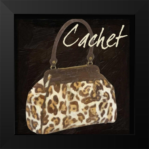 Cachet Skin Black Modern Wood Framed Art Print by Greene, Taylor