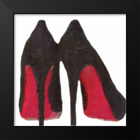 Fashion Patch Black Modern Wood Framed Art Print by Greene, Taylor