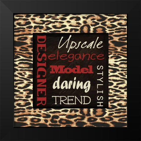 Fashion Patch S6 Black Modern Wood Framed Art Print by Greene, Taylor