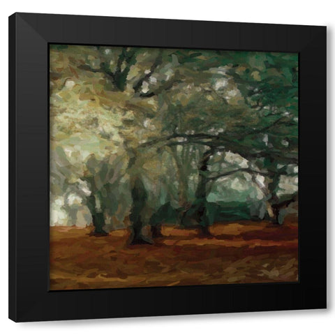 Cinnamon Forest 2 Black Modern Wood Framed Art Print with Double Matting by Greene, Taylor