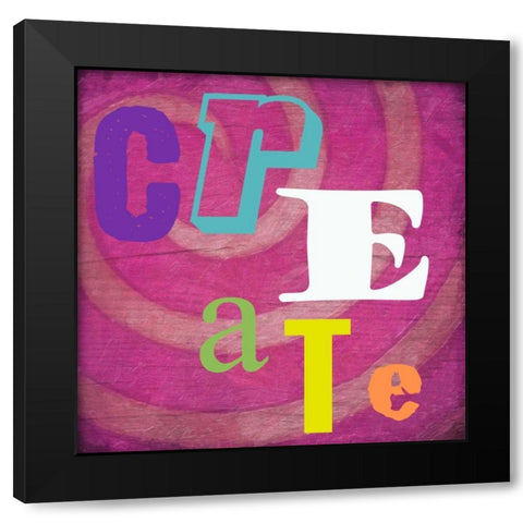 CREATE Black Modern Wood Framed Art Print with Double Matting by Greene, Taylor