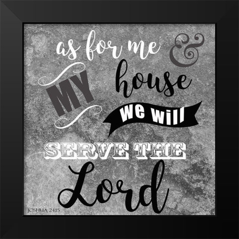 Lords House Black Modern Wood Framed Art Print by Greene, Taylor