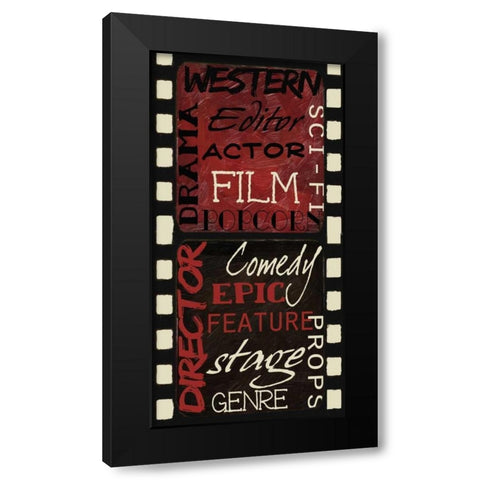 Cinema Black Modern Wood Framed Art Print with Double Matting by Greene, Taylor