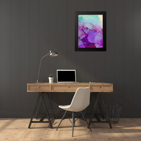 Aurora Black Modern Wood Framed Art Print by Troisi, Jonny