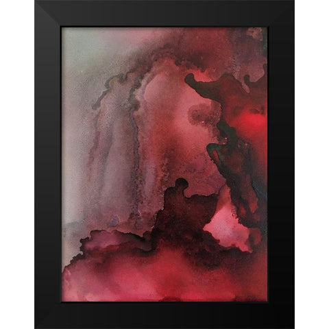 Wolf Moon Black Modern Wood Framed Art Print by Troisi, Jonny