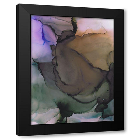Energetic Expolsion Black Modern Wood Framed Art Print with Double Matting by Triosi, Johnny