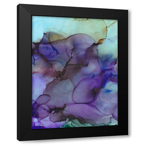 Colorful Evolution Black Modern Wood Framed Art Print with Double Matting by Troisi, Jonny