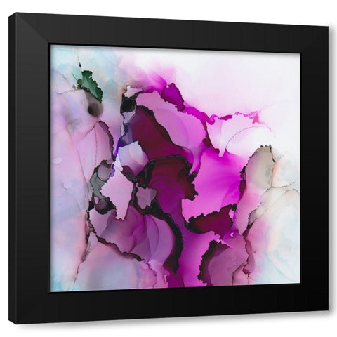 Whisper Black Modern Wood Framed Art Print with Double Matting by Troisi, Jonny