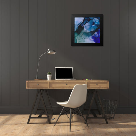 Fractured Belief Black Modern Wood Framed Art Print by Triosi, Johnny