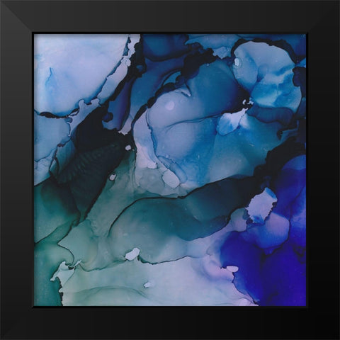 Fractured Belief Black Modern Wood Framed Art Print by Triosi, Johnny