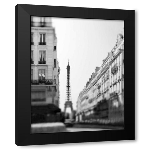 Dawn Paris Black Modern Wood Framed Art Print by Telik, Tracey