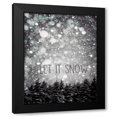 winter trees Black Modern Wood Framed Art Print with Double Matting by Telik, Tracey