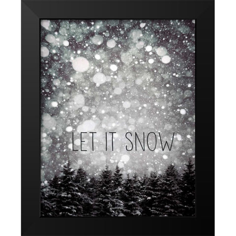 winter trees Black Modern Wood Framed Art Print by Telik, Tracey