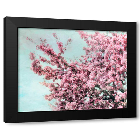 Blossoming Spring Black Modern Wood Framed Art Print by Telik, Tracey