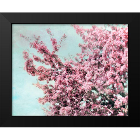 Blossoming Spring Black Modern Wood Framed Art Print by Telik, Tracey