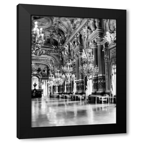 Palais Garnier Black Modern Wood Framed Art Print by Telik, Tracey